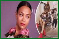 Fans Slam Zoe Saldana's Husband for Dressing like a Woman in Fishnet Tights on His 42nd B-Day